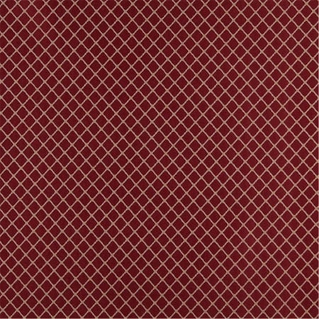 Designer Fabrics 54 in. Wide - Burgundy And Beige Diamond Jacquard Woven Upholstery Fabric D338